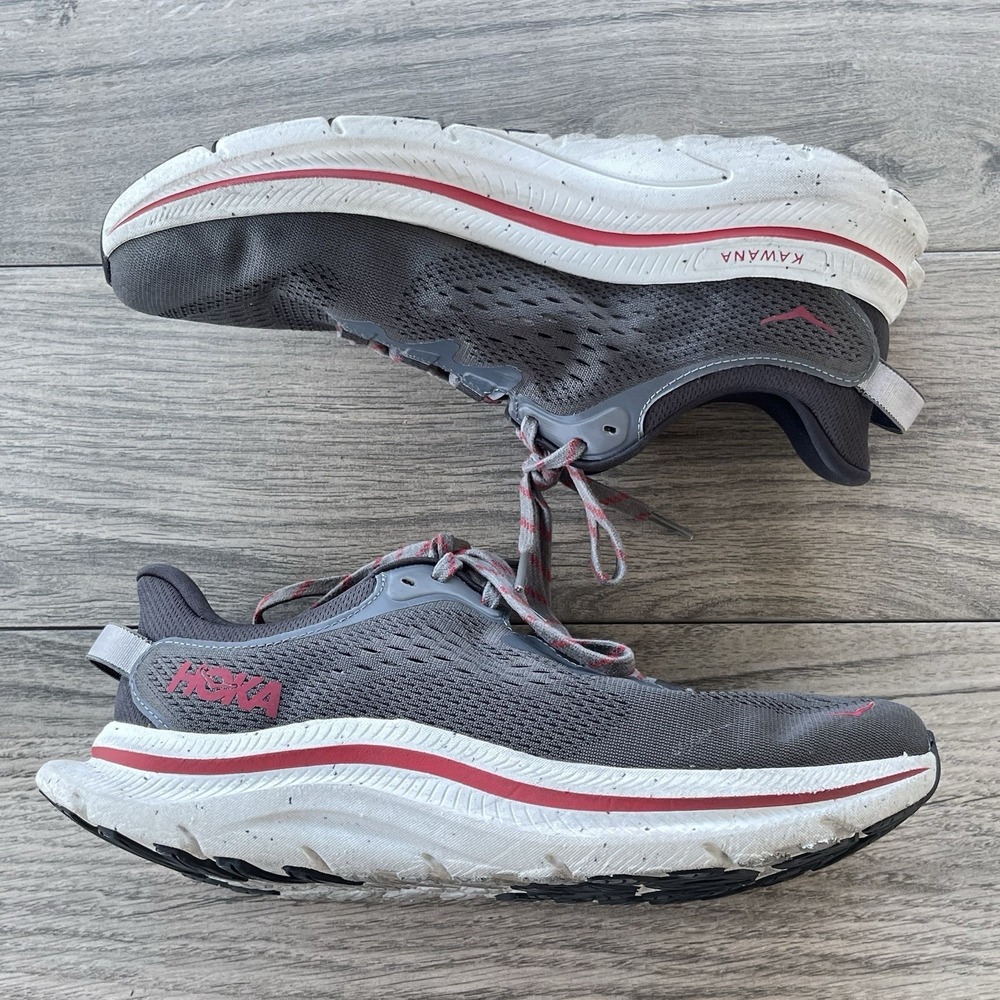 Hoka One One Kawana 2 Running Shoes Men Size 9 D Gray Sneakers Athletic Gym Lace